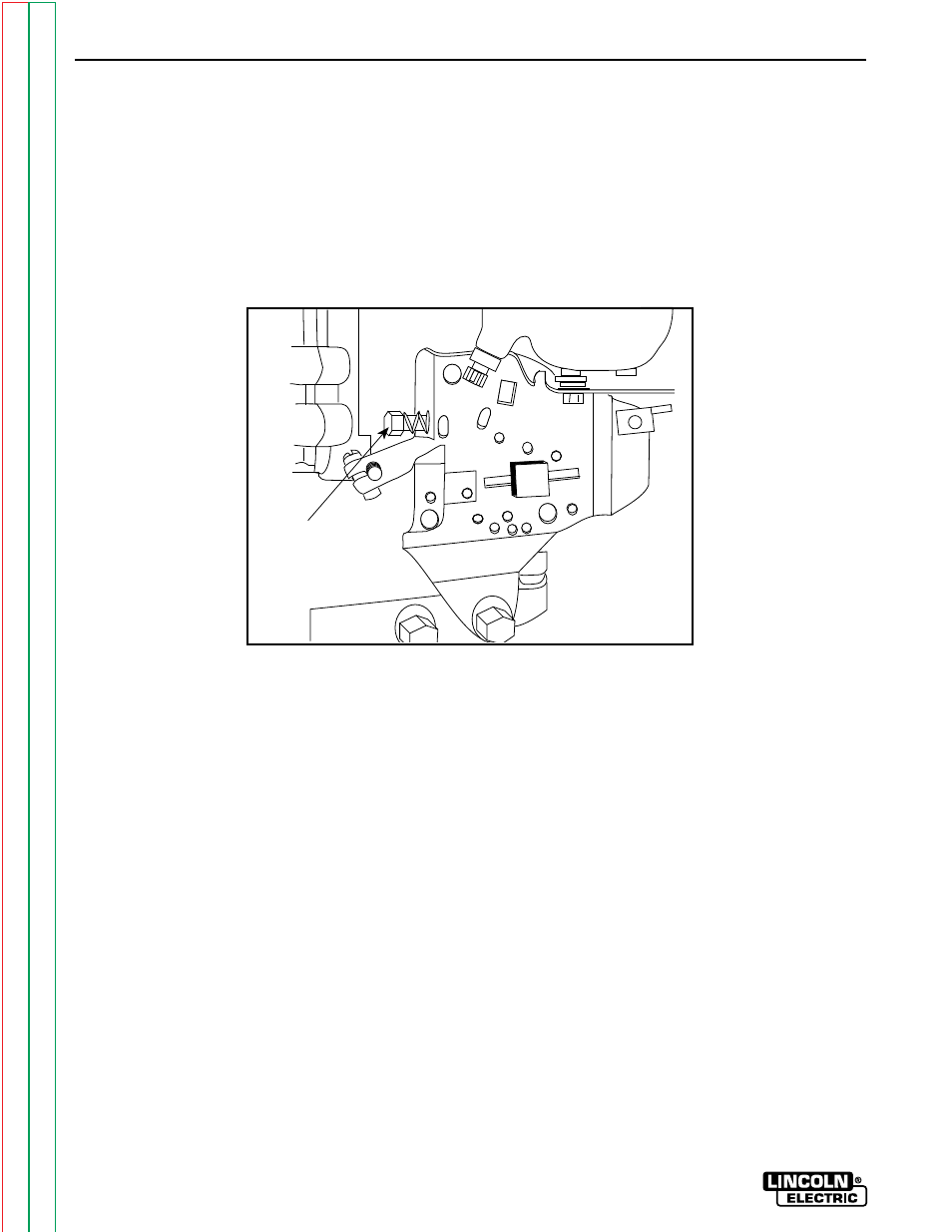 See figure f.5 for location of the adjust, Reads 61.7 hz. see figure f.5 for location, Troubleshooting & repair | Engine throttle adjustment test (continued) | Lincoln Electric POWER-ARC 4000 SVM103-A User Manual | Page 58 / 80