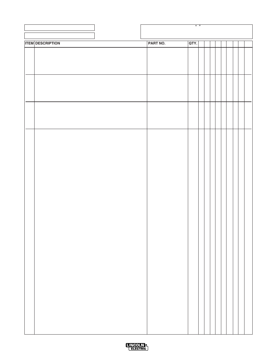 Lincoln Electric MASTER LOAD IM575 User Manual | Page 22 / 28