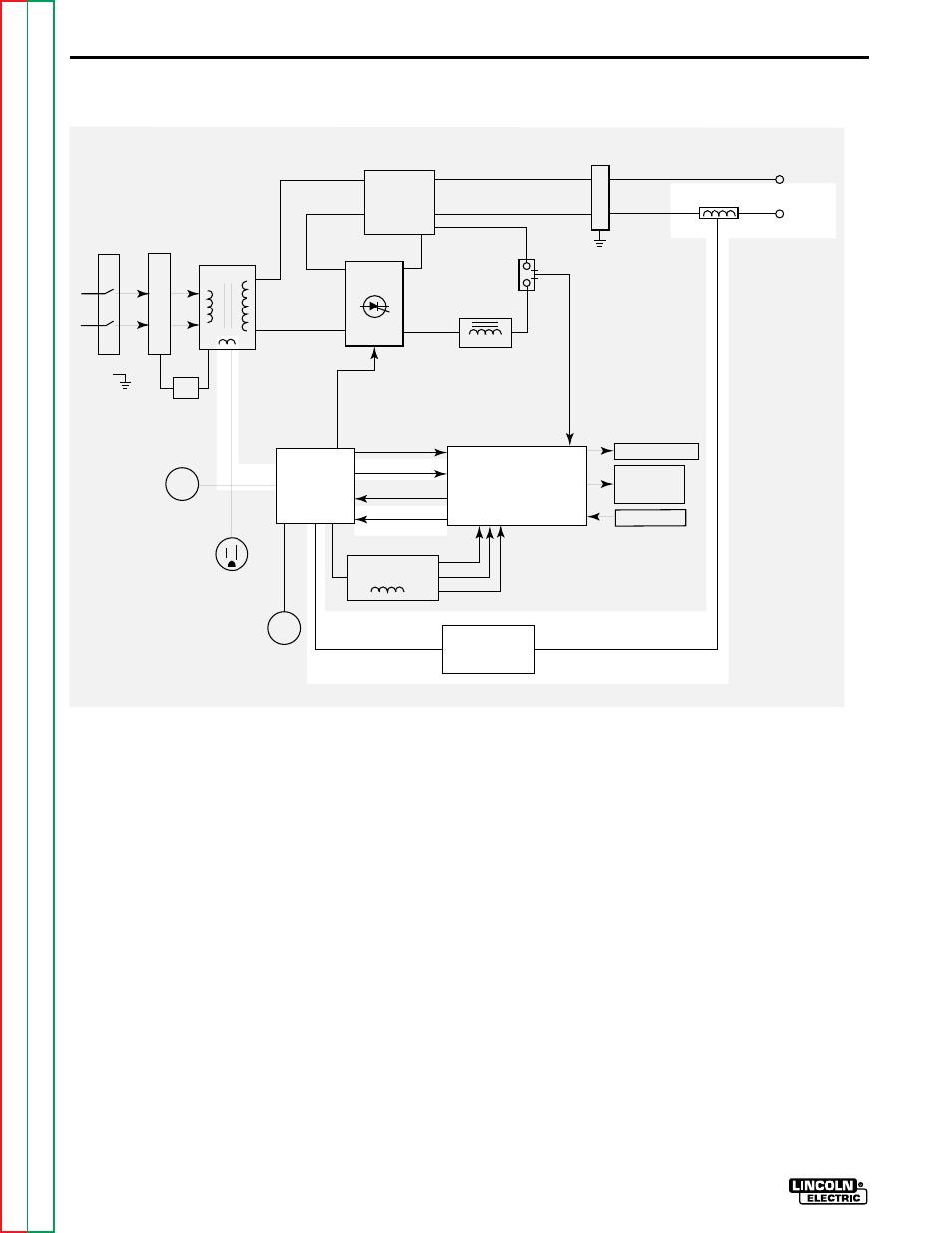 Theory of operation, High voltage / high frequency circuit | Lincoln Electric SQUARE WAVE TIG 255 SVM100-A User Manual | Page 36 / 100