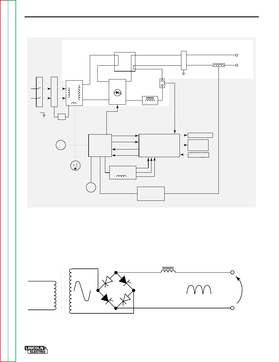 Theory of operation, Dc welding output | Lincoln Electric SQUARE WAVE TIG 255 SVM100-A User Manual | Page 37 / 100