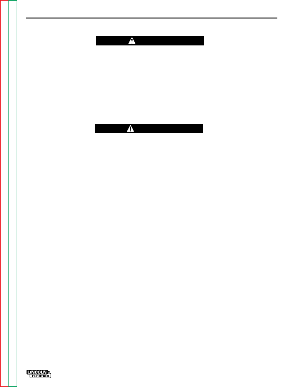 Static and active scr tests, Tests, Troubleshooting & repair | Active scr test, Warning caution | Lincoln Electric SQUARE WAVE TIG 255 SVM100-A User Manual | Page 69 / 100