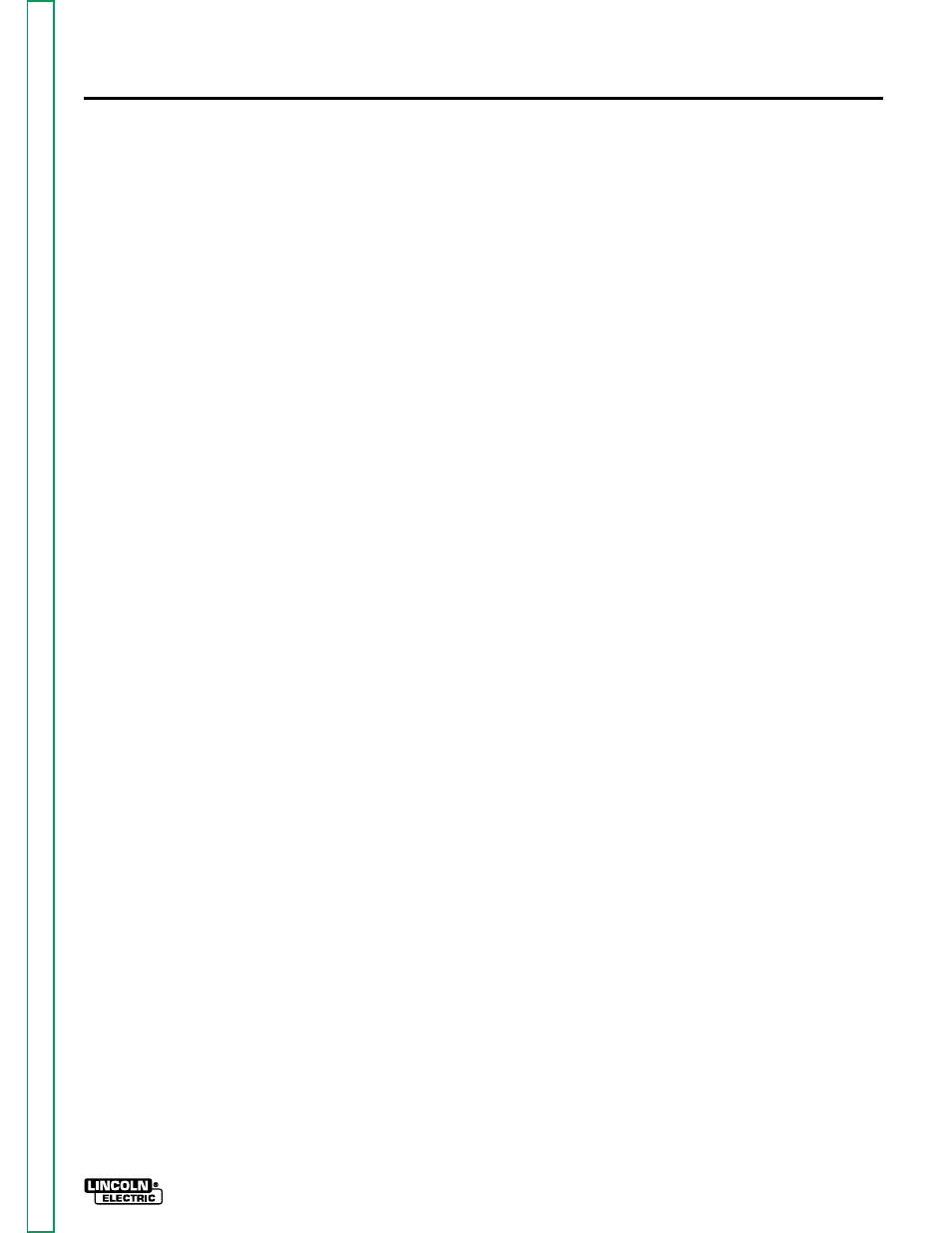 Section g electrical diagrams, Table of contents - electrical diagrams | Lincoln Electric SQUARE WAVE TIG 255 SVM100-A User Manual | Page 87 / 100