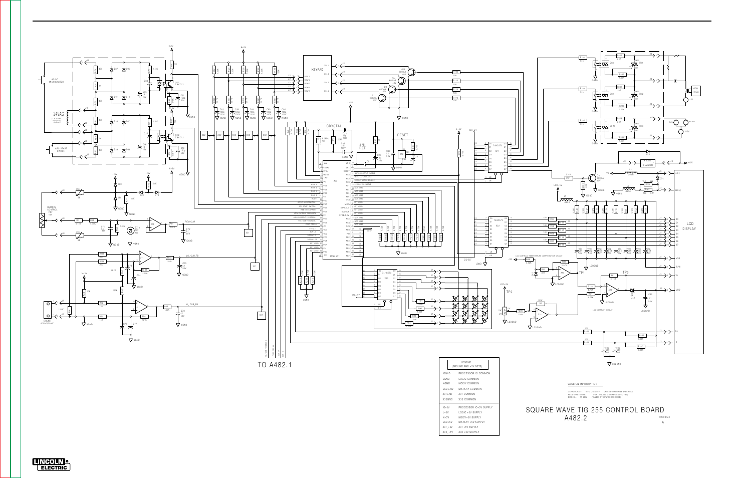 Electrical diagrams, G-12, Square wave tig 255 | 24vac | Lincoln Electric SQUARE WAVE TIG 255 SVM100-A User Manual | Page 98 / 100