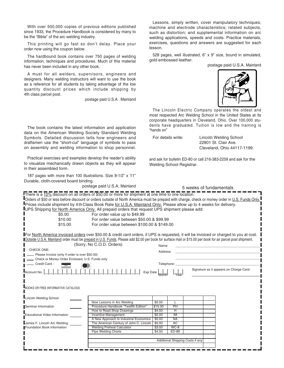 How to read shop drawings, New lessons in arc welding, Need welding training | Lincoln welding school | Lincoln Electric RANGER IM742-A User Manual | Page 49 / 52