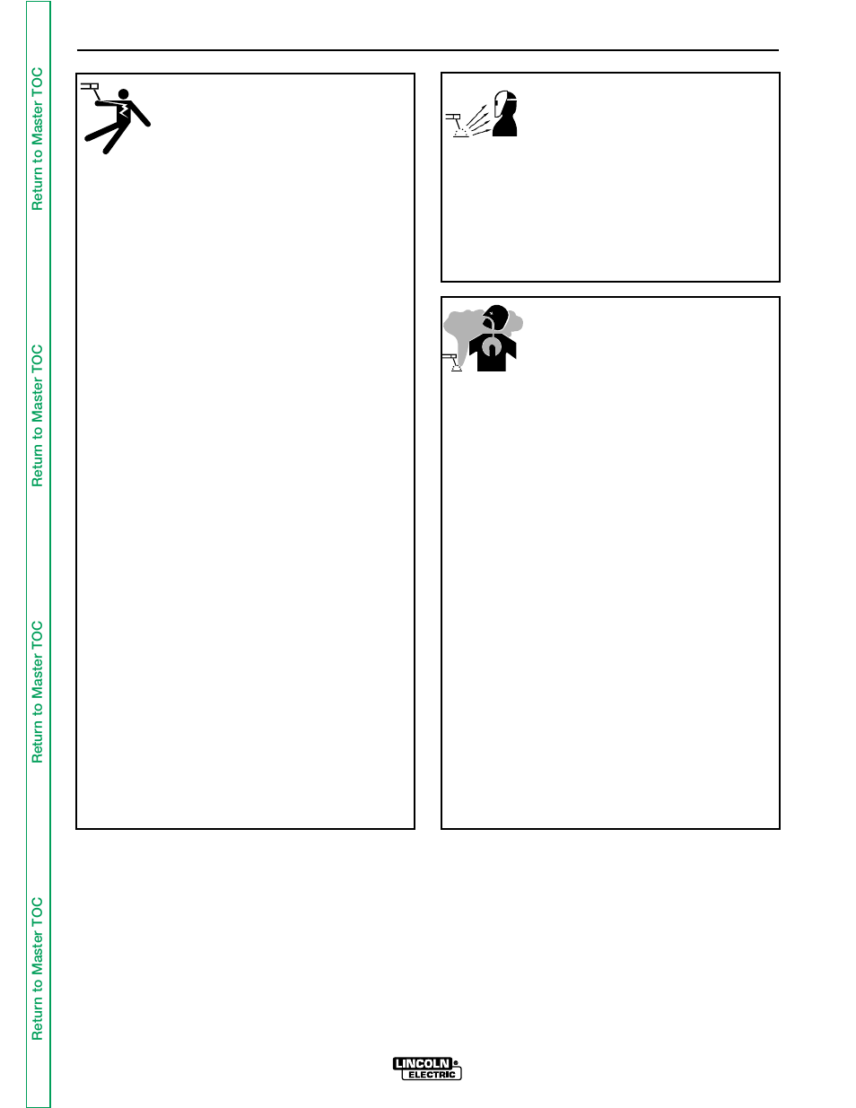 Safety, Arc rays can burn, Electric shock can kill | Fumes and gases can be dangerous | Lincoln Electric CLASSIC I SVM134-A User Manual | Page 3 / 97