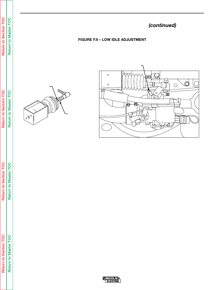 Troubleshooting & repair, Engine throttle adjustment test (continued) | Lincoln Electric CLASSIC I SVM134-A User Manual | Page 69 / 97