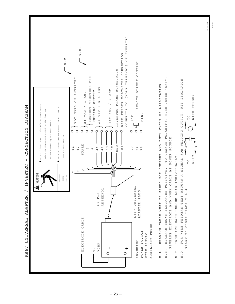 Lincoln Electric INVERTEC IM526-B User Manual | Page 26 / 40