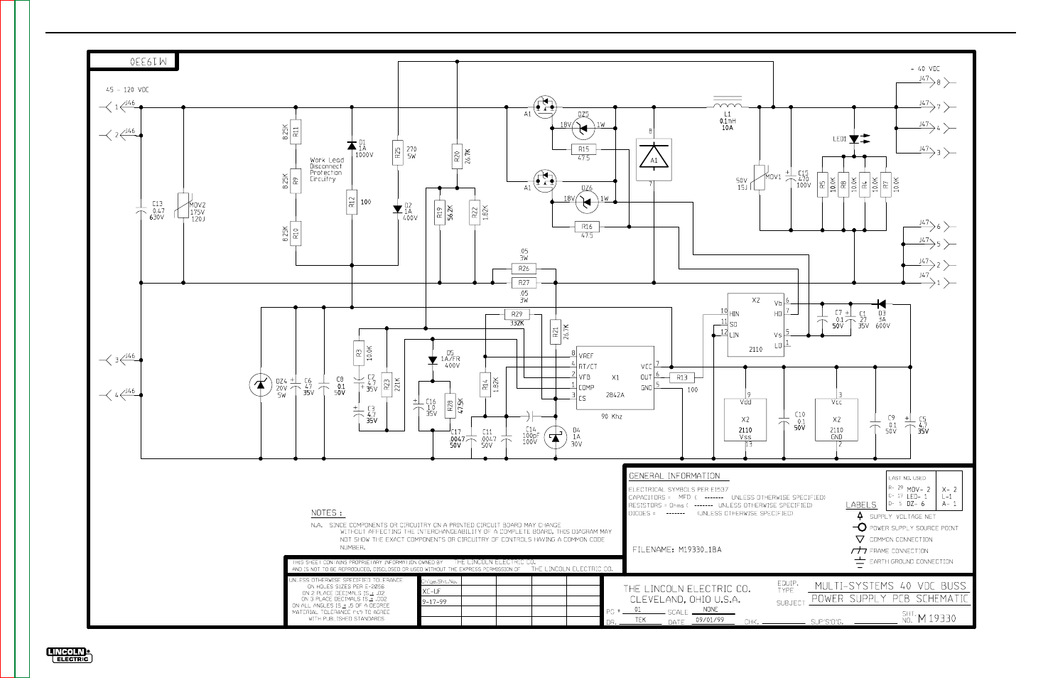 Electrical diagrams | Lincoln Electric MULTI-WELD SVM151-A User Manual | Page 111 / 119