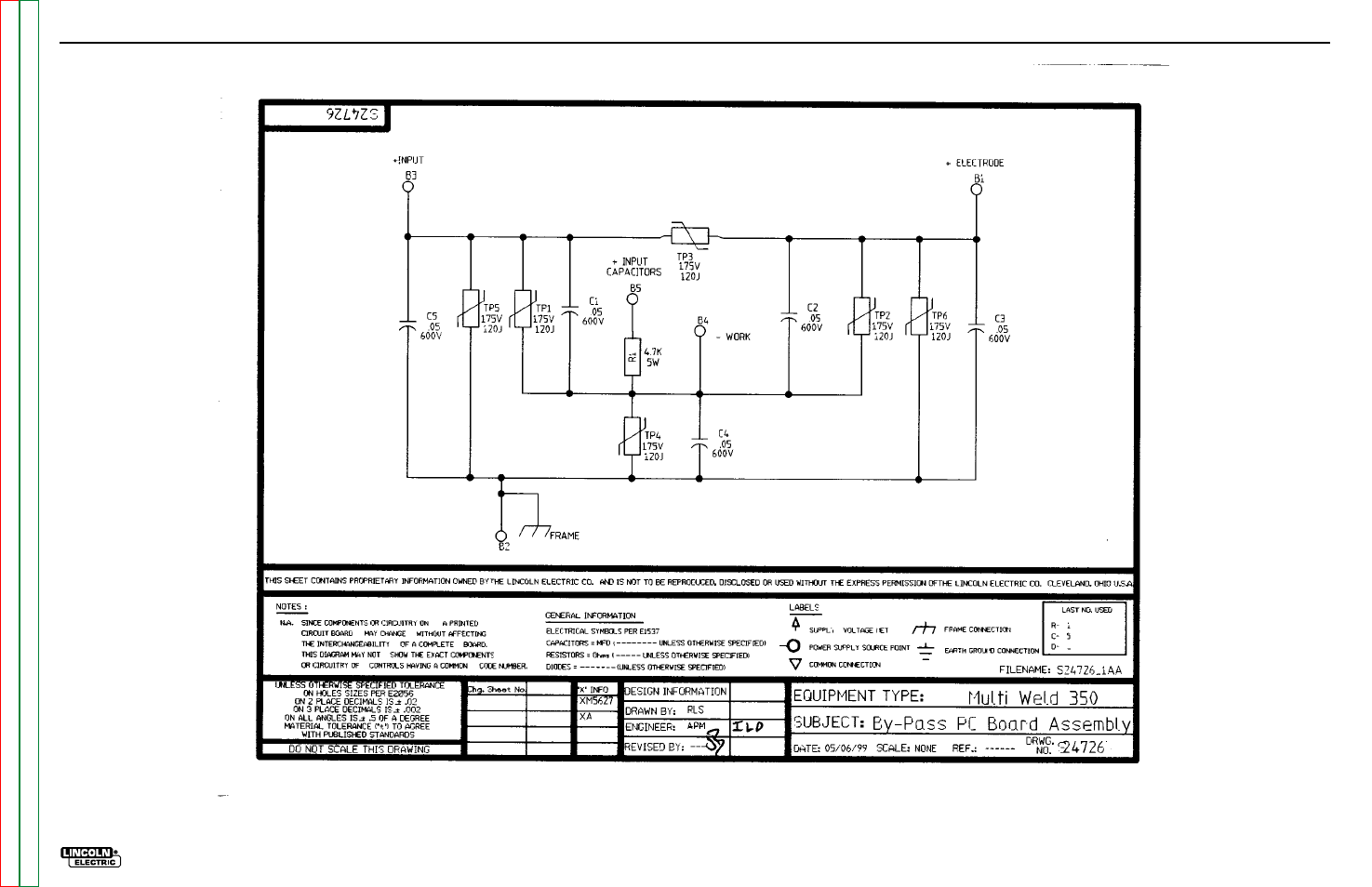 Electrical diagrams | Lincoln Electric MULTI-WELD SVM151-A User Manual | Page 115 / 119