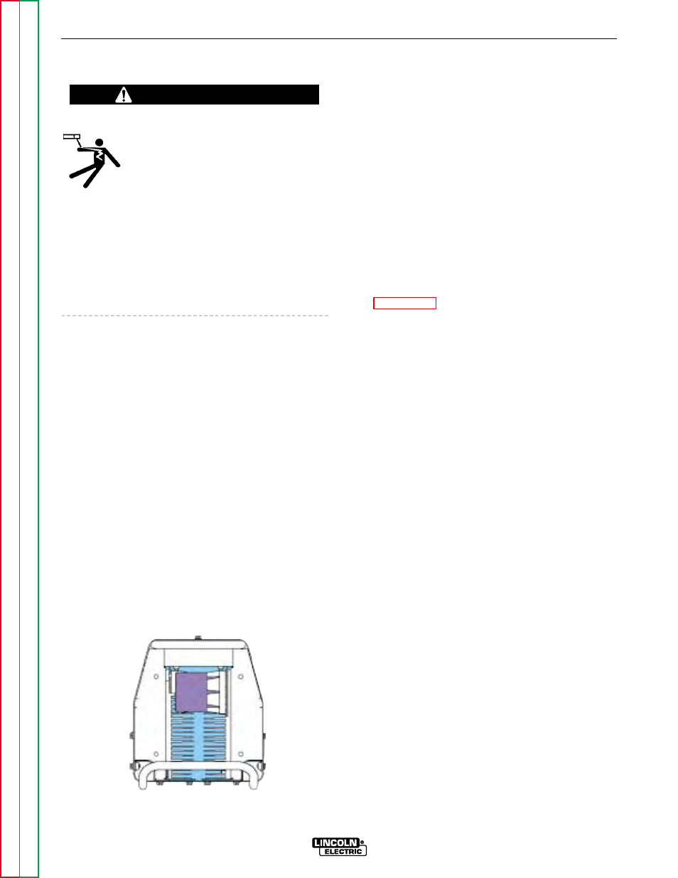 Trimmer is provided. (see the maintenance, Safety precautions, Maintenance | Digital meter calibration, Warning | Lincoln Electric MULTI-WELD SVM151-A User Manual | Page 28 / 119