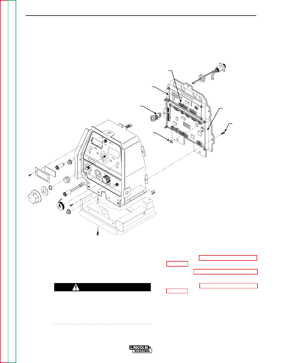 Troubleshooting & repair, Warning, Removal procedure | F-37, Figure f.8 – case front assembly details | Lincoln Electric MULTI-WELD SVM151-A User Manual | Page 77 / 119