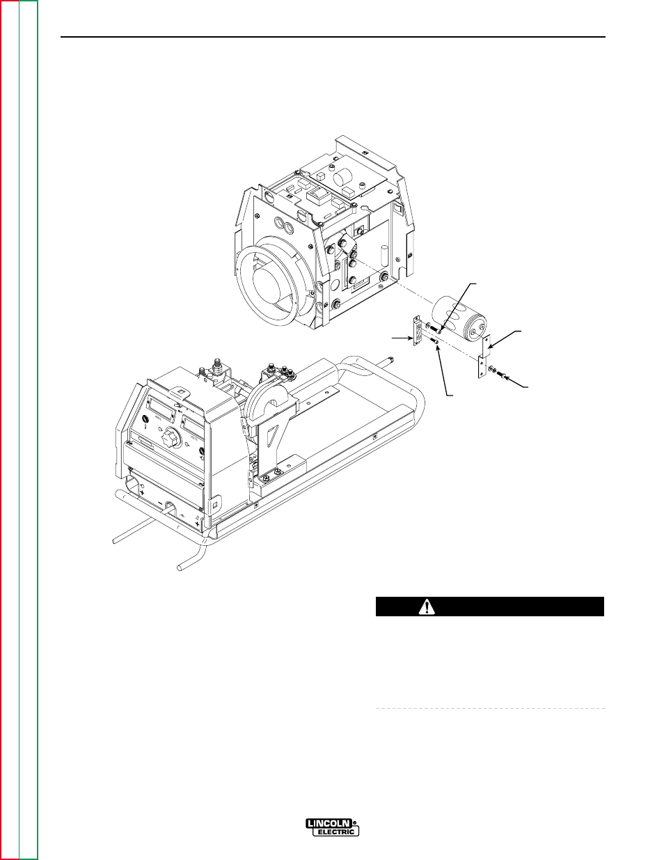 Troubleshooting & repair, Diode module removal and replacement, Warning | Removal, F-57, Figure f.15 – diode module mounting details | Lincoln Electric MULTI-WELD SVM151-A User Manual | Page 97 / 119