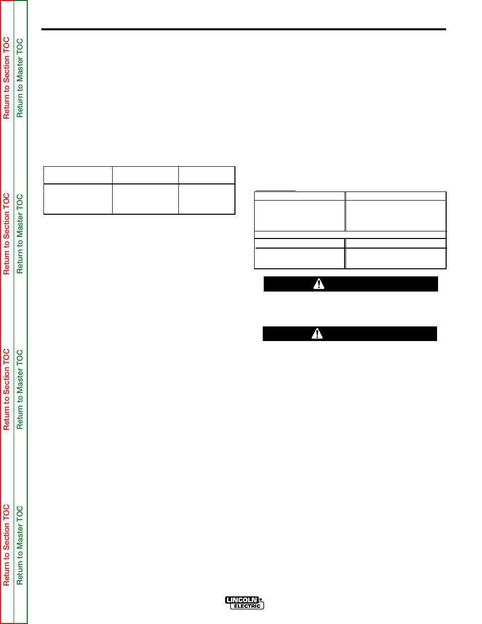 Accessories, Warning caution | Lincoln Electric POWER MIG SVM165-A User Manual | Page 29 / 128