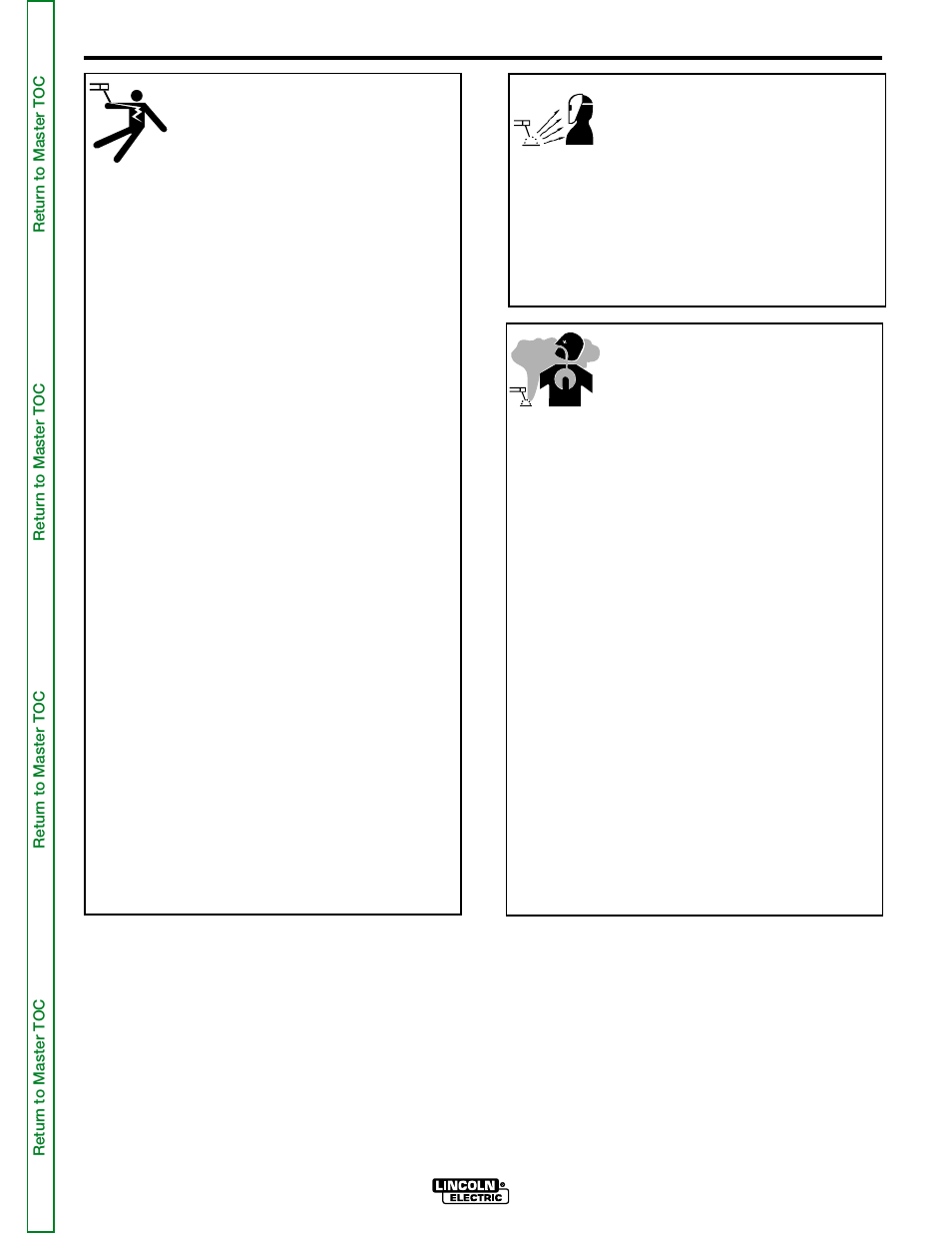 Safety, Arc rays can burn, Electric shock can kill | Fumes and gases can be dangerous | Lincoln Electric POWER MIG SVM165-A User Manual | Page 3 / 128