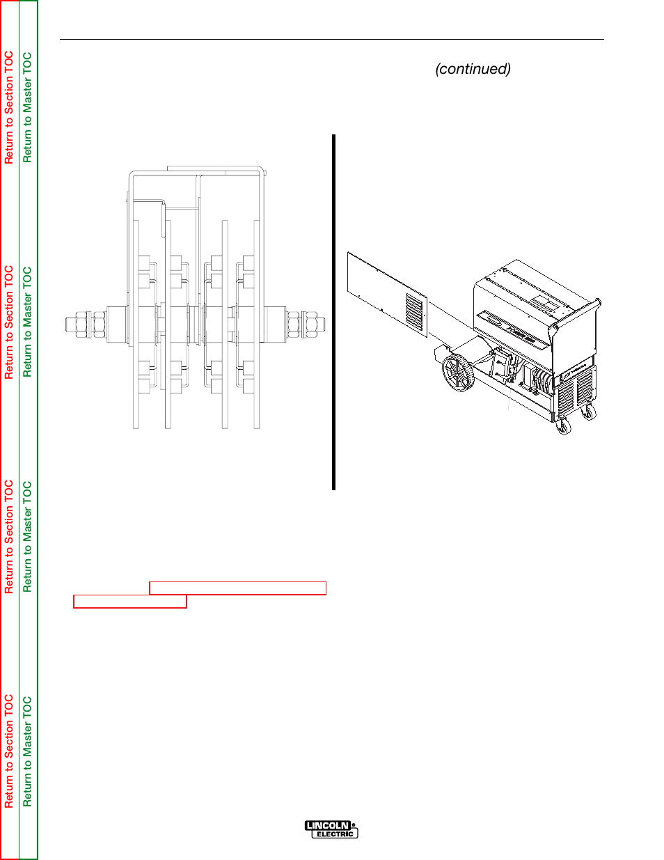 A a b b, Troubleshooting & repair, Output rectifier assembly test (continued) | Lincoln Electric POWER MIG SVM165-A User Manual | Page 72 / 128