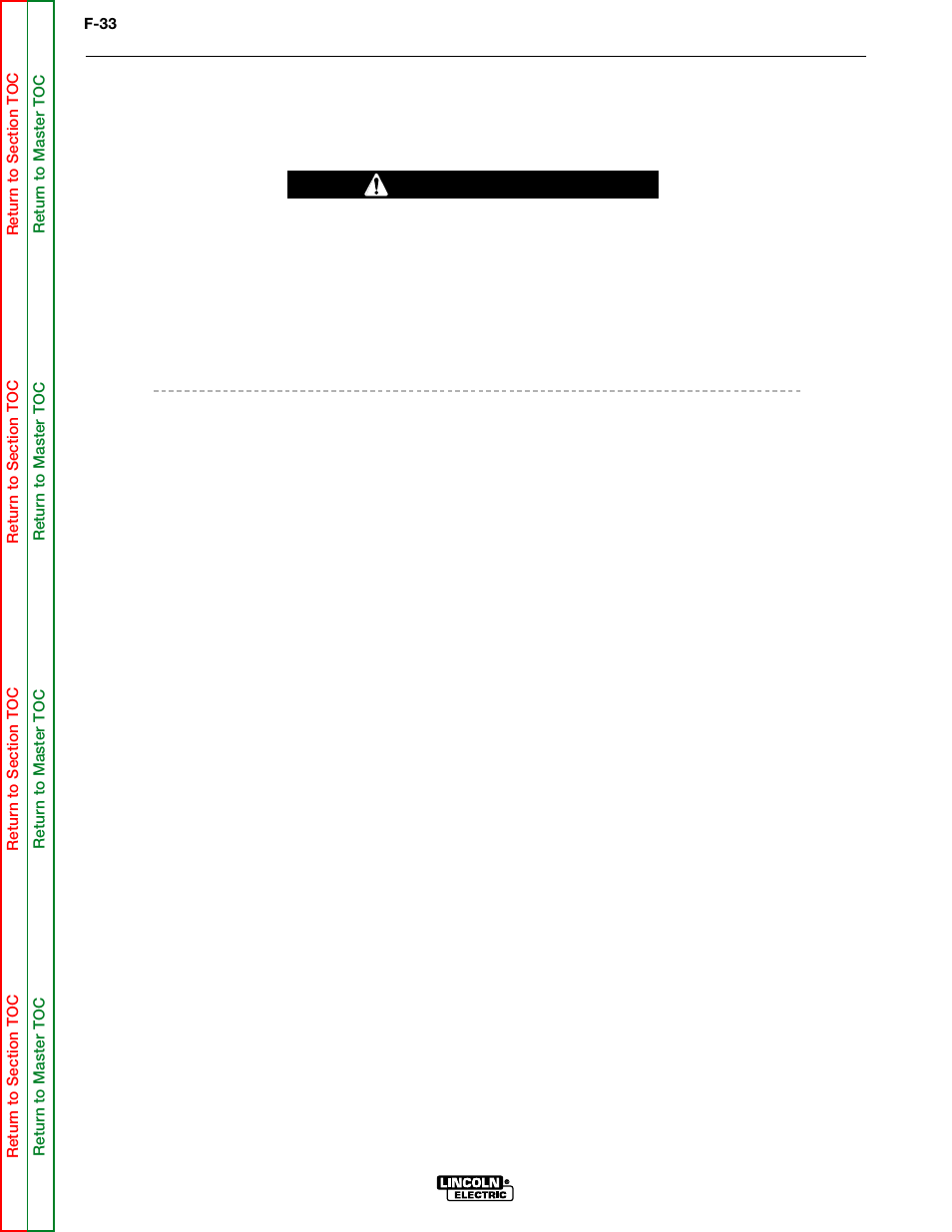 Perform the current transducer, Test, Troubleshooting & repair | Current transducer test, Warning | Lincoln Electric POWER MIG SVM165-A User Manual | Page 79 / 128