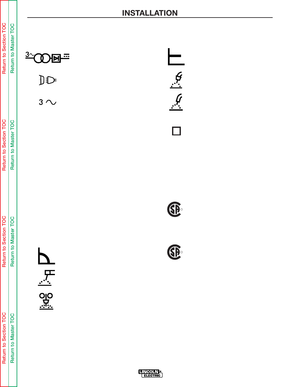 Installation | Lincoln Electric IDEALARC DC-655 User Manual | Page 9 / 109