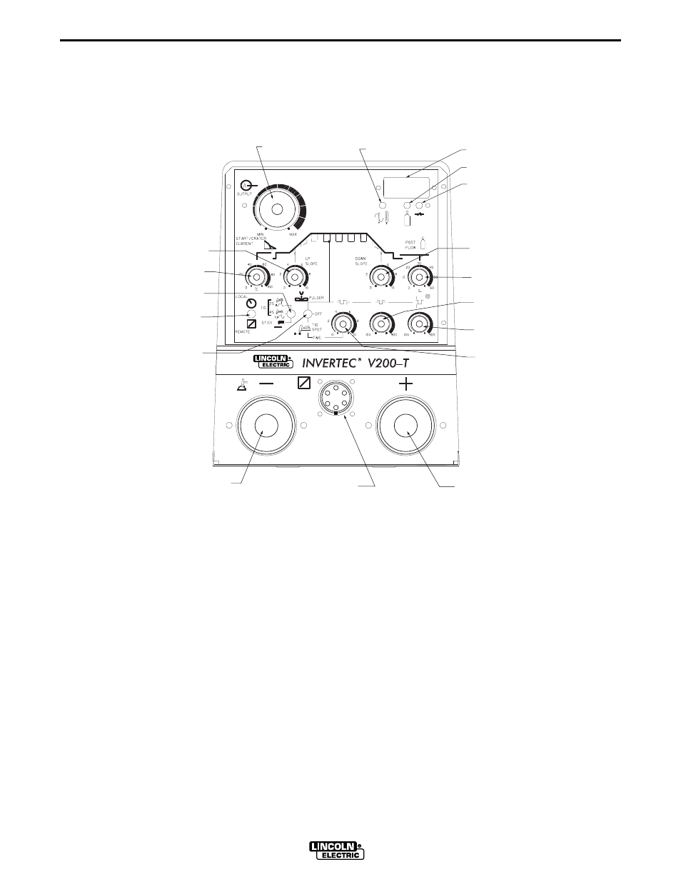 Operation, Controls and settings | Lincoln Electric INVERTEC V200-T User Manual | Page 14 / 32