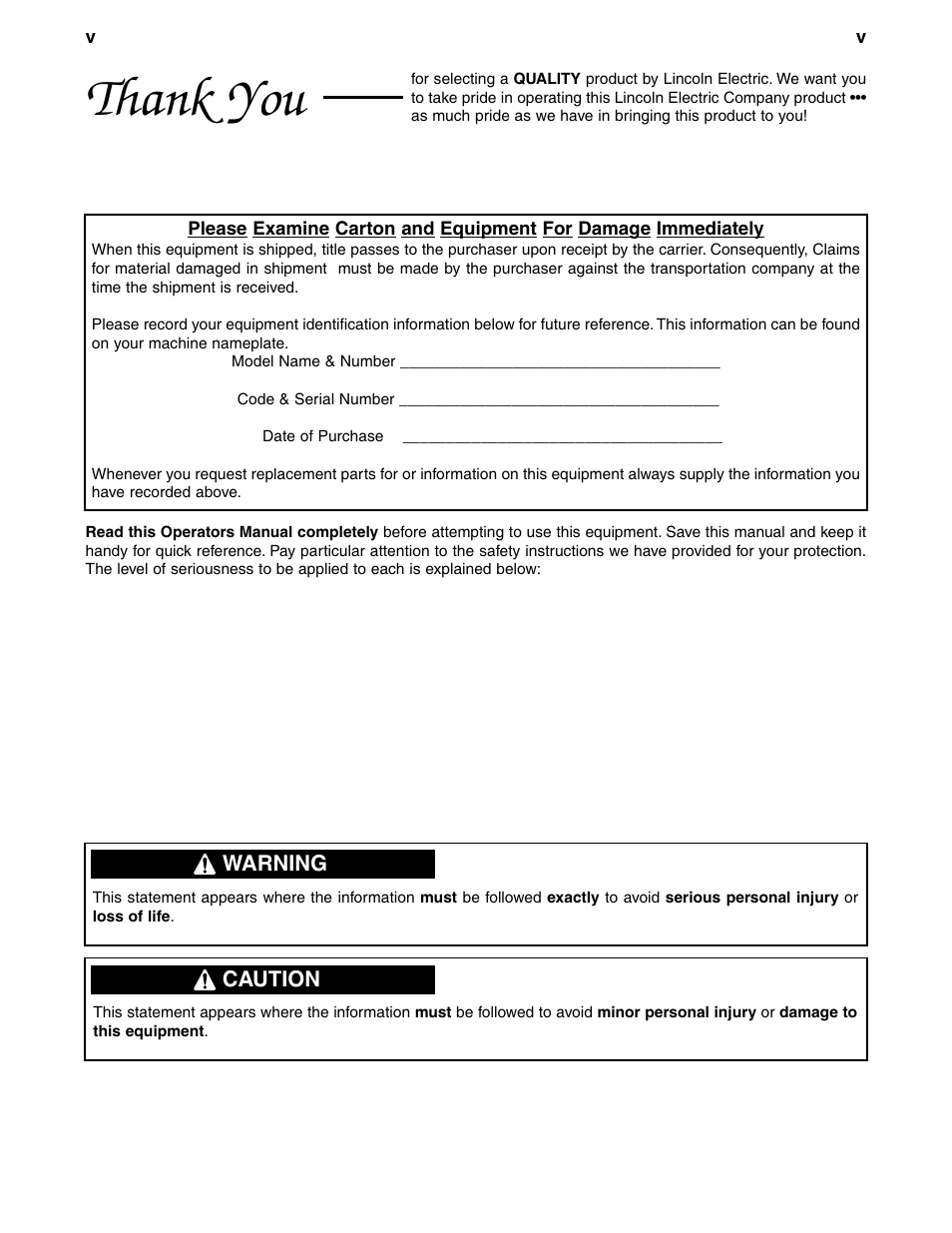 Lincoln Electric INVERTEC POWER WAVE IM542-D User Manual | Page 6 / 68