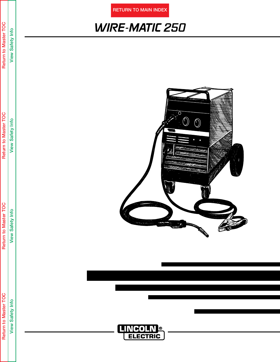 Lincoln Electric WIRE-MATIC SVM 117-A User Manual | 102 pages