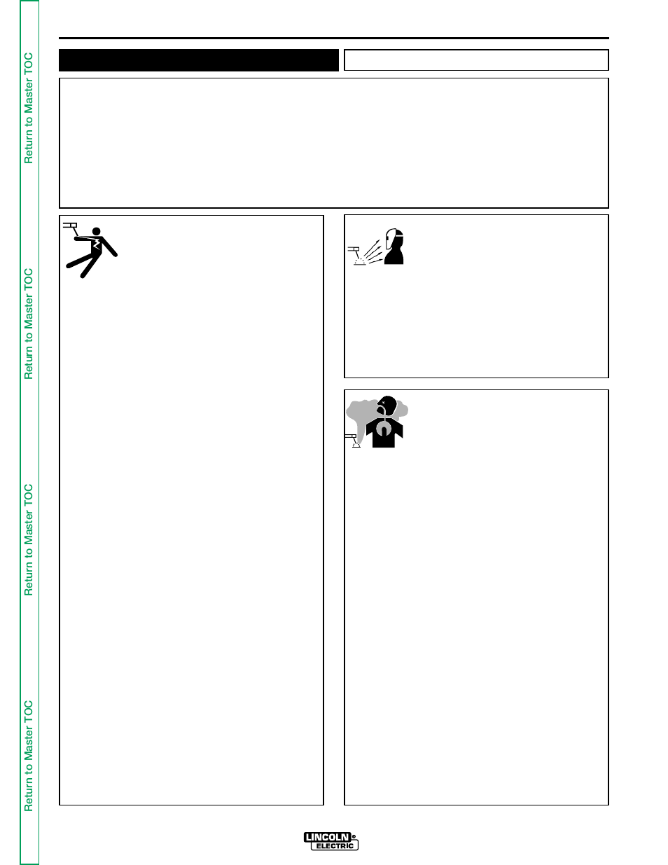 Safety, Iew safety info, Warning | Arc rays can burn, Electric shock can kill, Fumes and gases can be dangerous | Lincoln Electric WIRE-MATIC SVM 117-A User Manual | Page 2 / 102