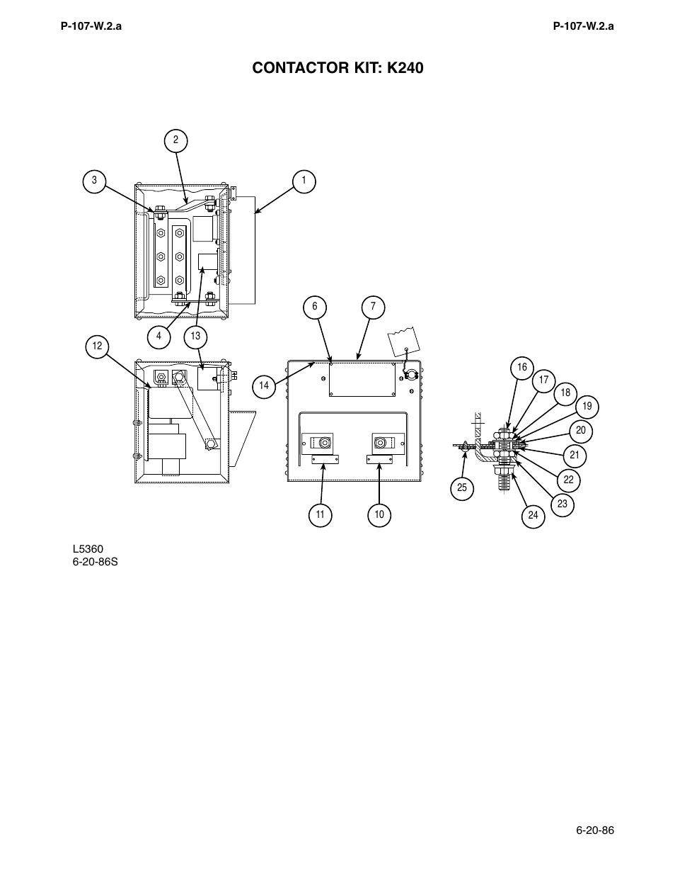 Contactor kit: k240 | Lincoln Electric IM274-A User Manual | Page 116 / 140