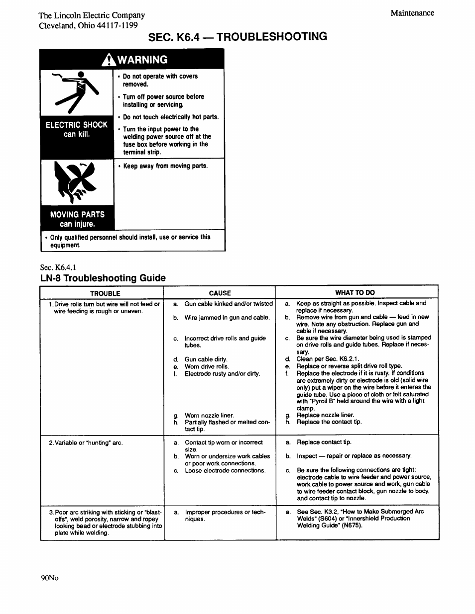 Lincoln Electric IM274-A User Manual | Page 50 / 140