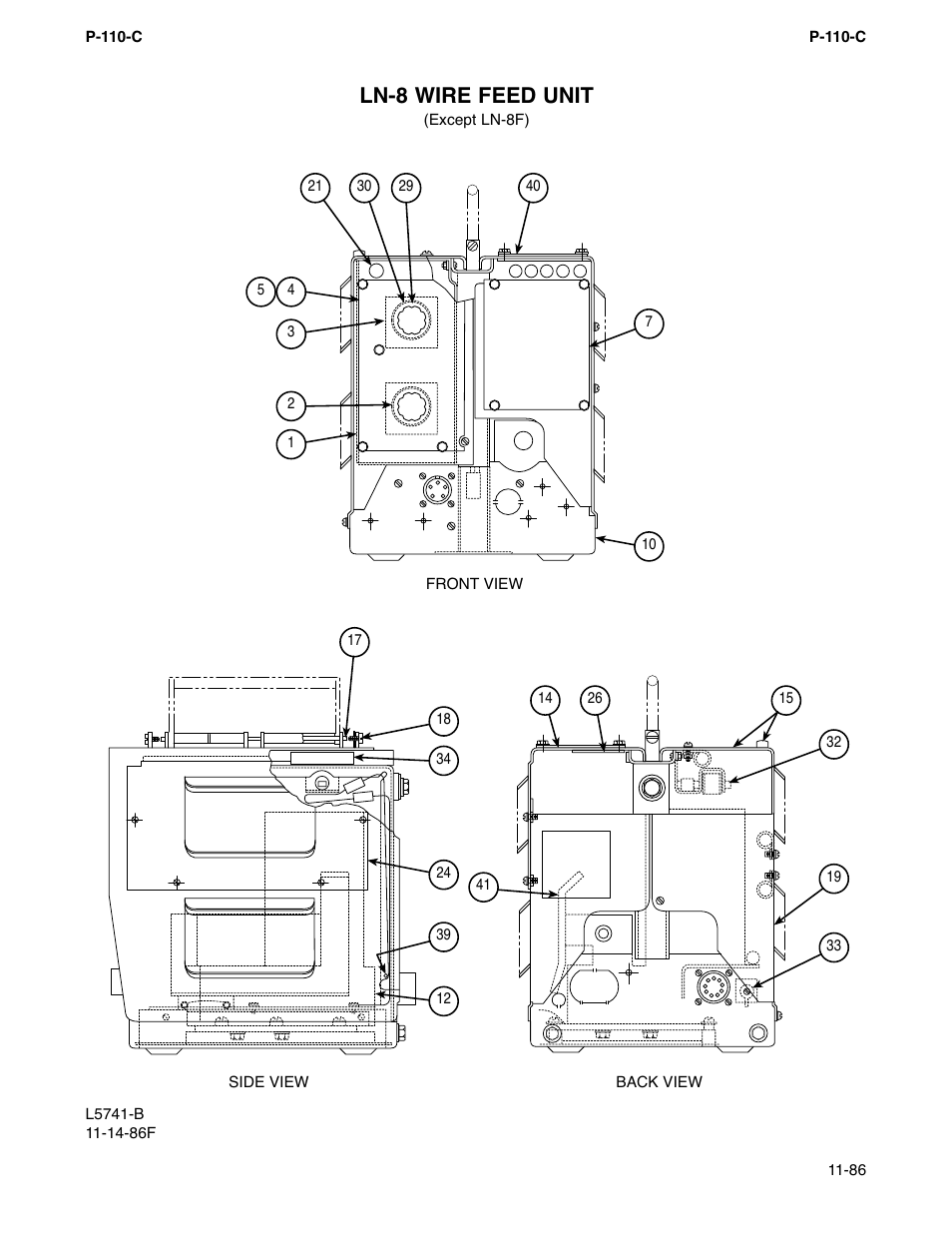 Ln-8 wire feed unit | Lincoln Electric IM274-A User Manual | Page 82 / 140