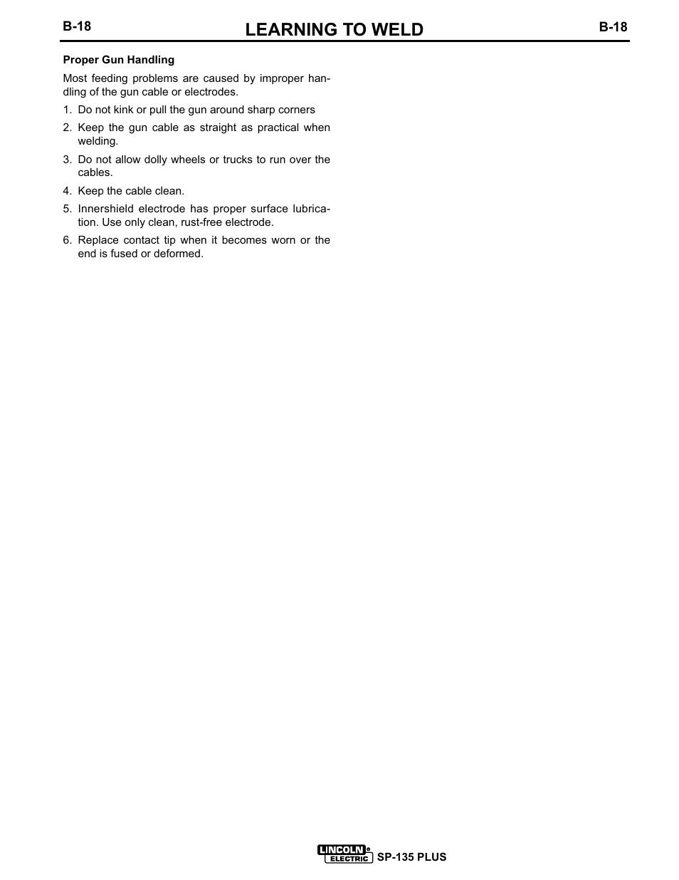 Learning to weld | Lincoln Electric SP-135 PLUS IM725 User Manual | Page 31 / 48