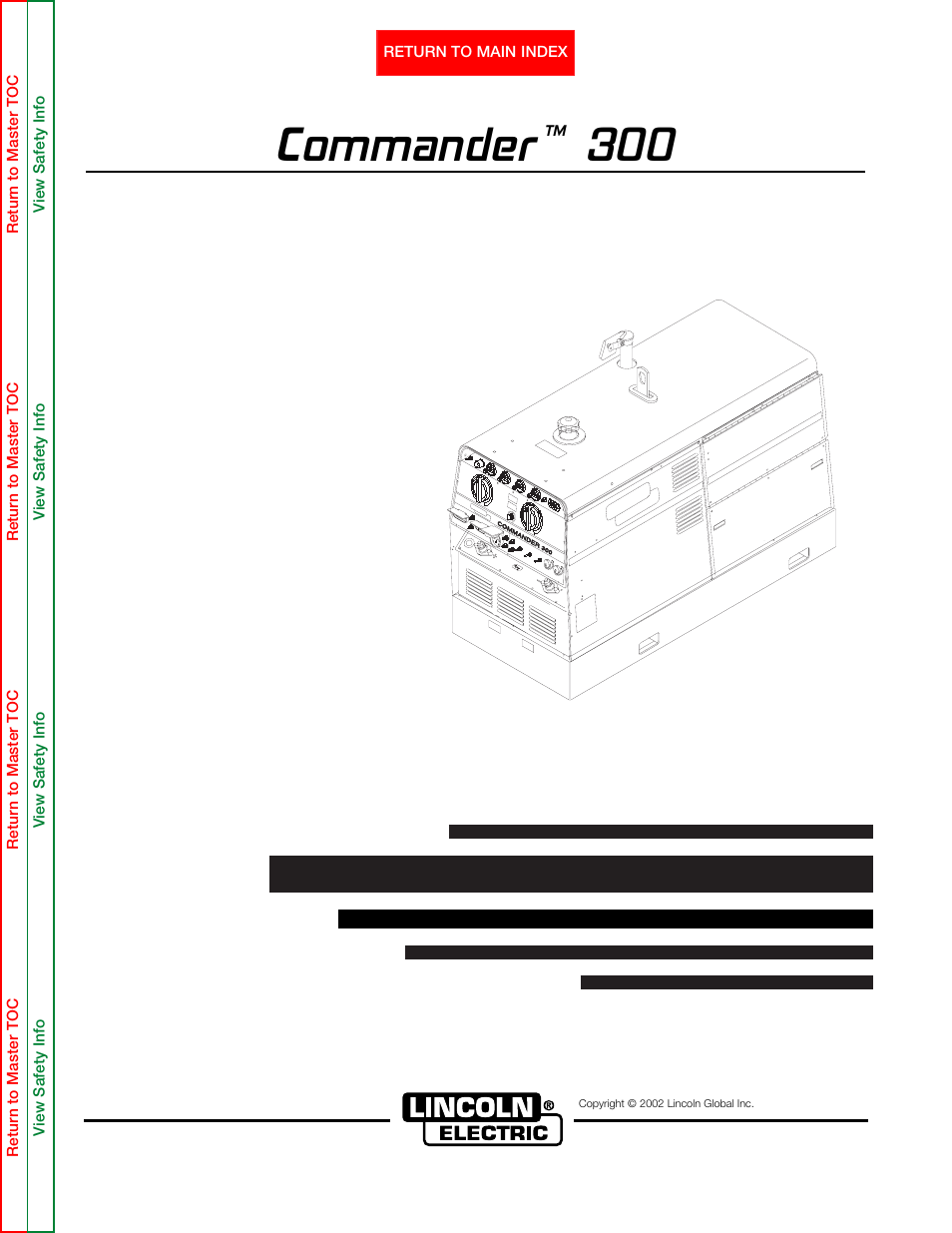 Lincoln Electric COMMANDER SVM145-B User Manual | 175 pages
