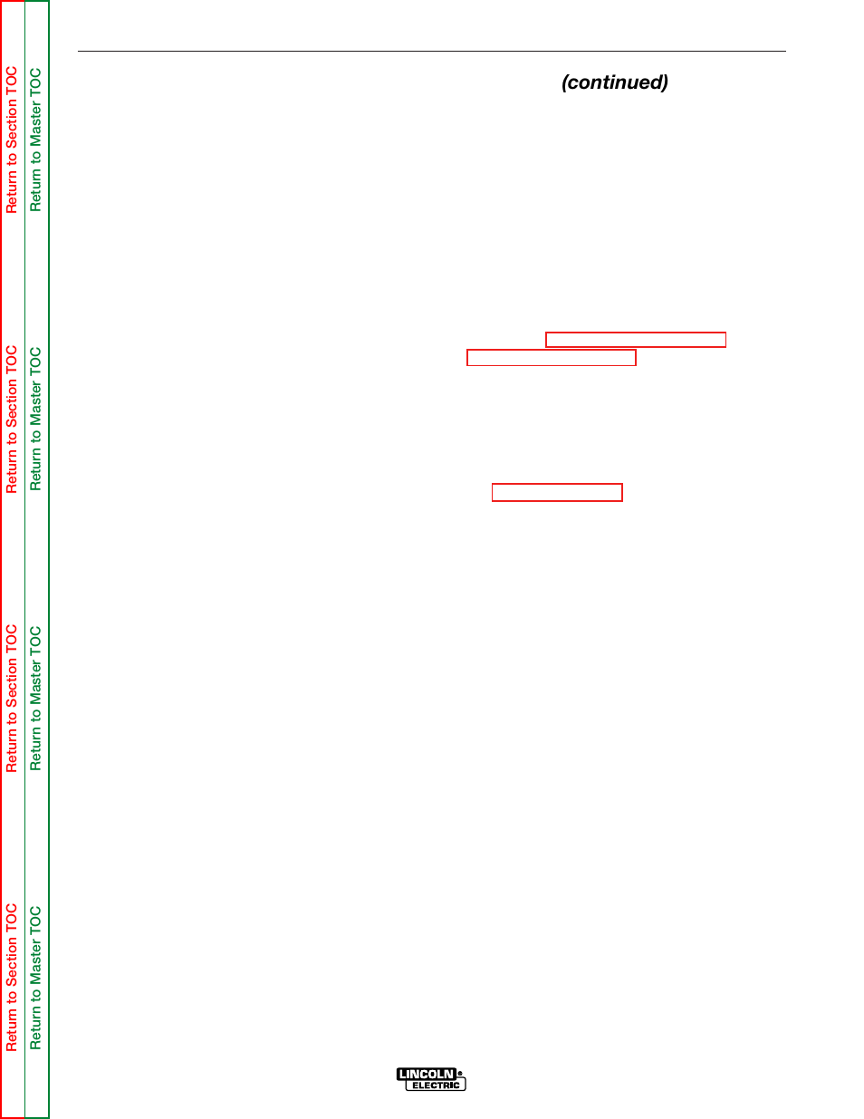 Troubleshooting & repair, Display board calibration test (continued) | Lincoln Electric COMMANDER SVM145-B User Manual | Page 134 / 175