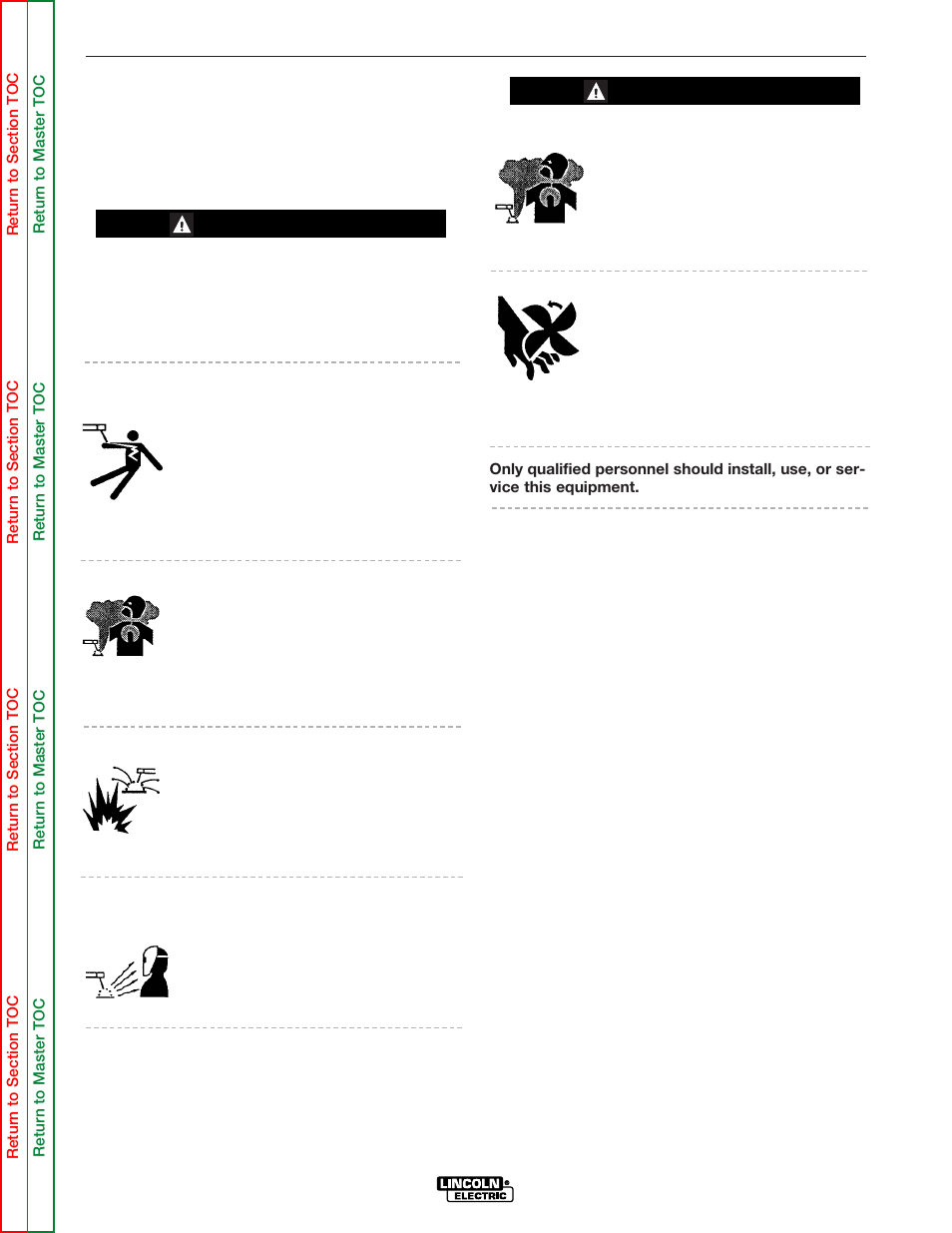 Operation, Operating instructions, Safety instructions | Warning | Lincoln Electric COMMANDER SVM145-B User Manual | Page 18 / 175