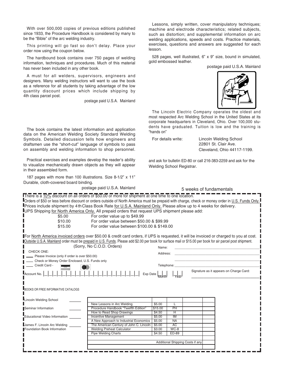 How to read shop drawings, New lessons in arc welding, Need welding training | Lincoln welding school | Lincoln Electric IDEALARC CV-400-I User Manual | Page 41 / 44