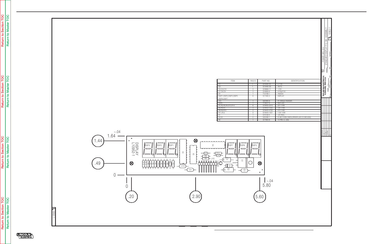 Electrical diagrams, G-10, Power mig 255c | Lincoln Electric POWER MIG SVM170-A User Manual | Page 108 / 109
