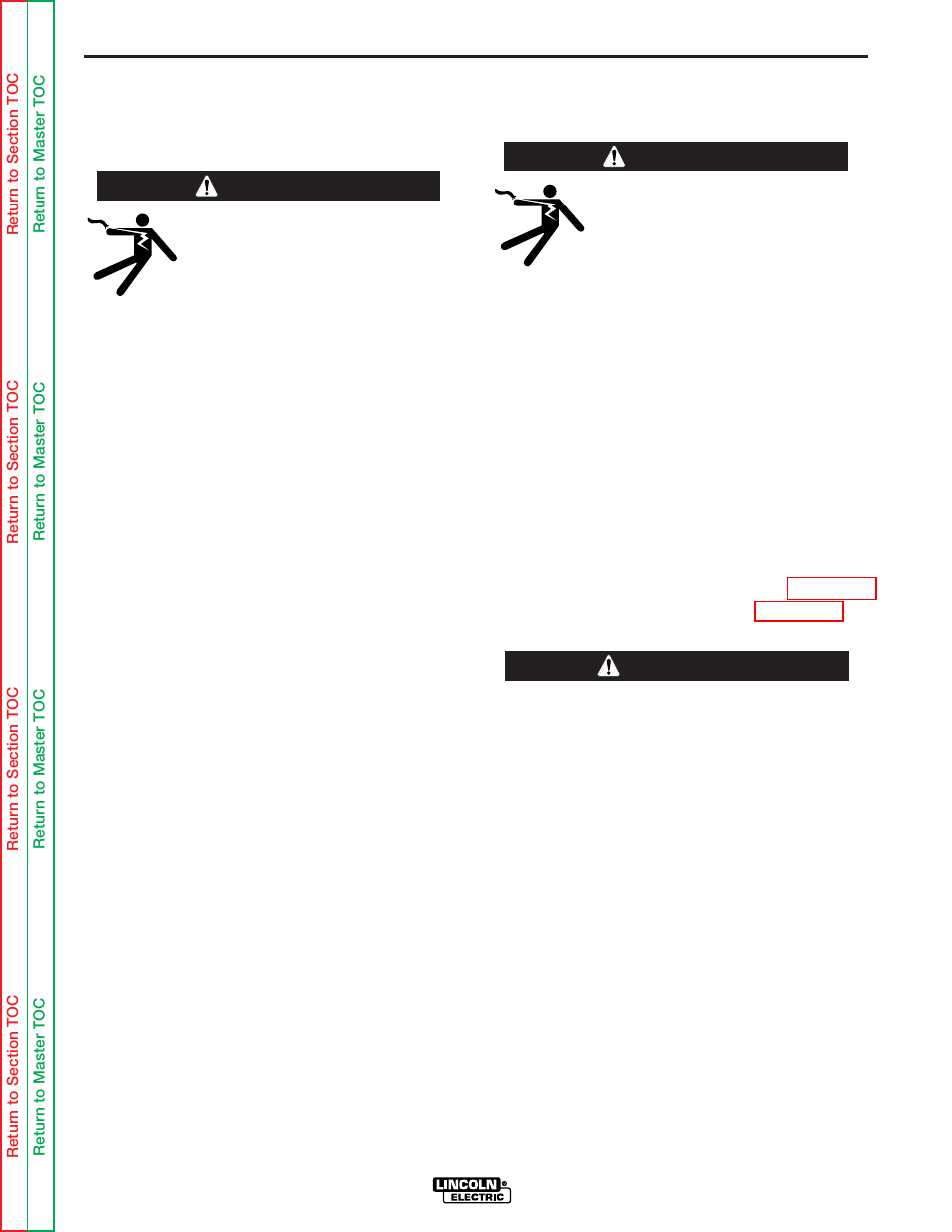 Safety precautions, Uncrating the power mig 255c, Location | Input power, grounding and connection diagrams, Installation, Warning | Lincoln Electric POWER MIG SVM170-A User Manual | Page 9 / 109