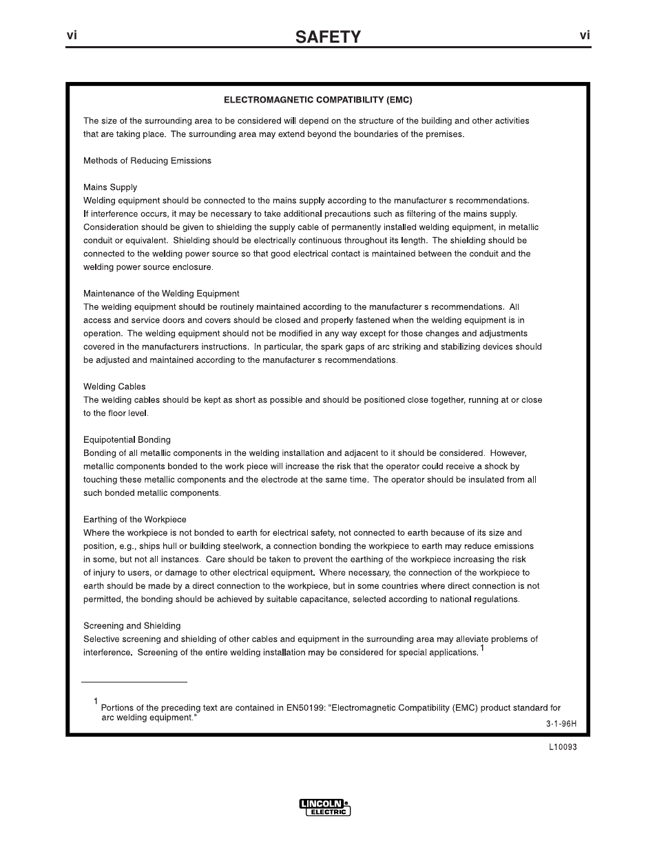 Safety | Lincoln Electric LN -15 WIRE FEEDER IM823-A User Manual | Page 7 / 40