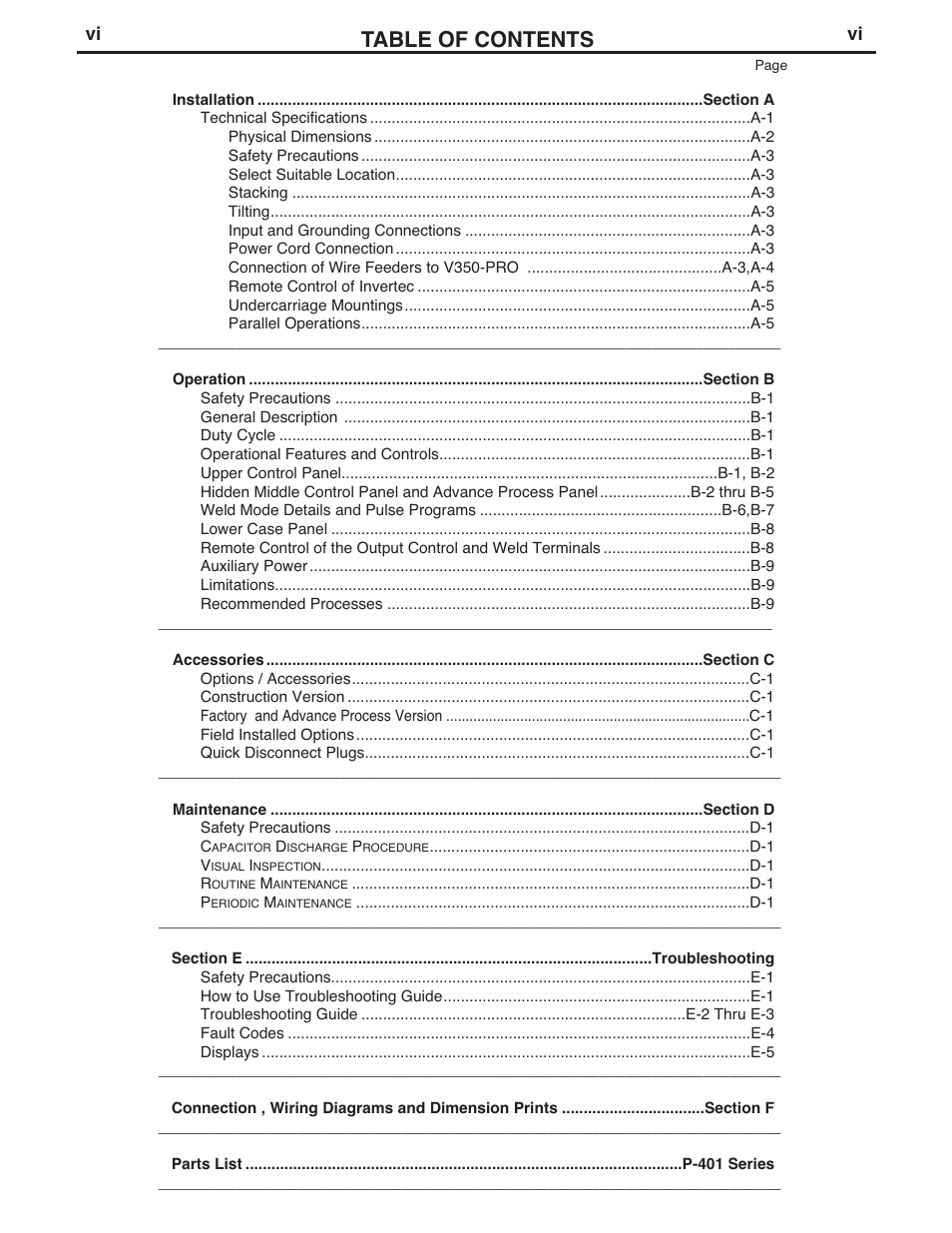 Lincoln Electric INVERTEC V350-PRO User Manual | Page 7 / 40