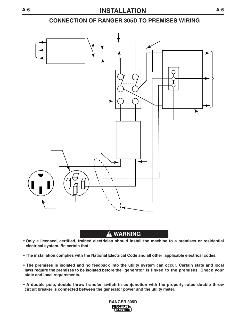 Installation | Lincoln Electric RANGER 305D IM730 User Manual | Page 14 / 54