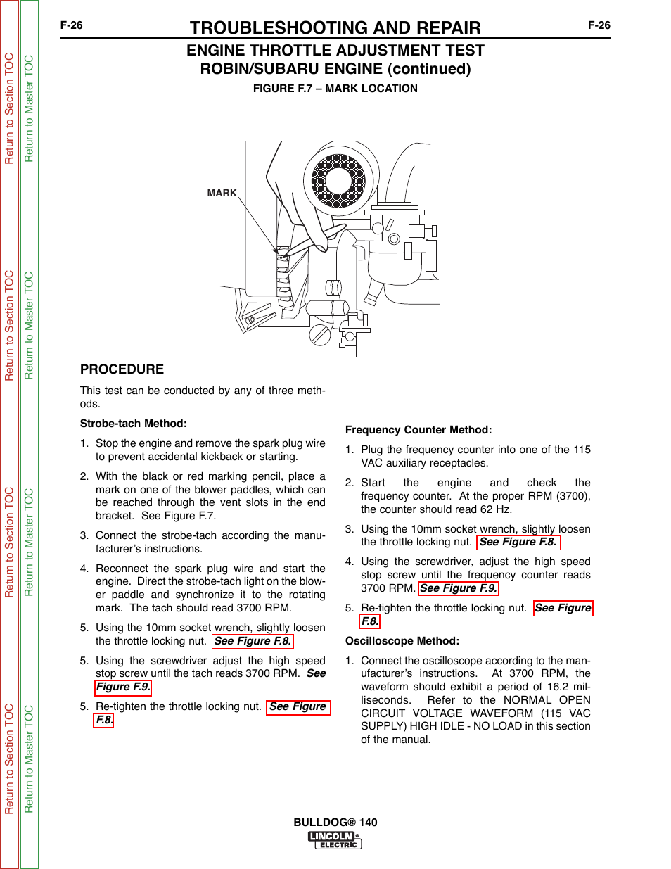 Troubleshooting and repair | Lincoln Electric BULLDOG SVM208-A User Manual | Page 74 / 101