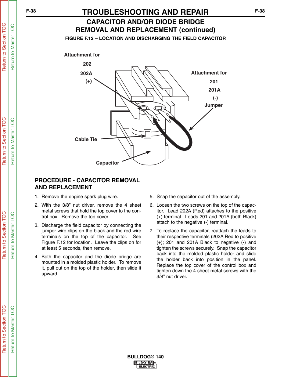 Troubleshooting and repair | Lincoln Electric BULLDOG SVM208-A User Manual | Page 86 / 101