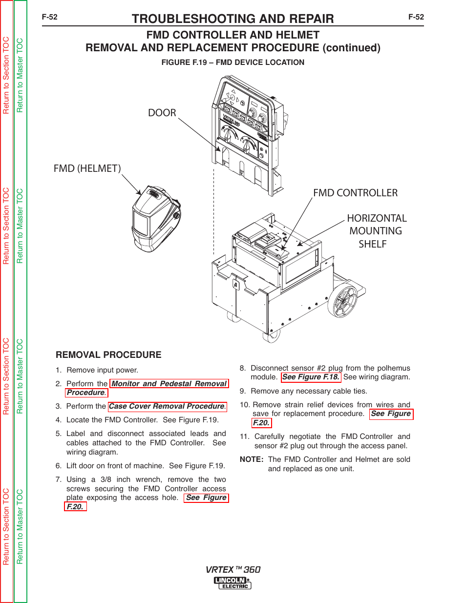 Troubleshooting and repair | Lincoln Electric VRTEXTM 360 SVM200-A User Manual | Page 109 / 171