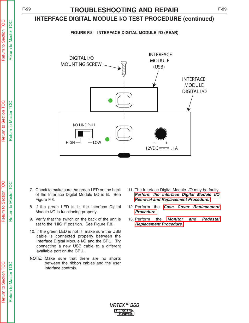 Troubleshooting and repair | Lincoln Electric VRTEXTM 360 SVM200-A User Manual | Page 86 / 171