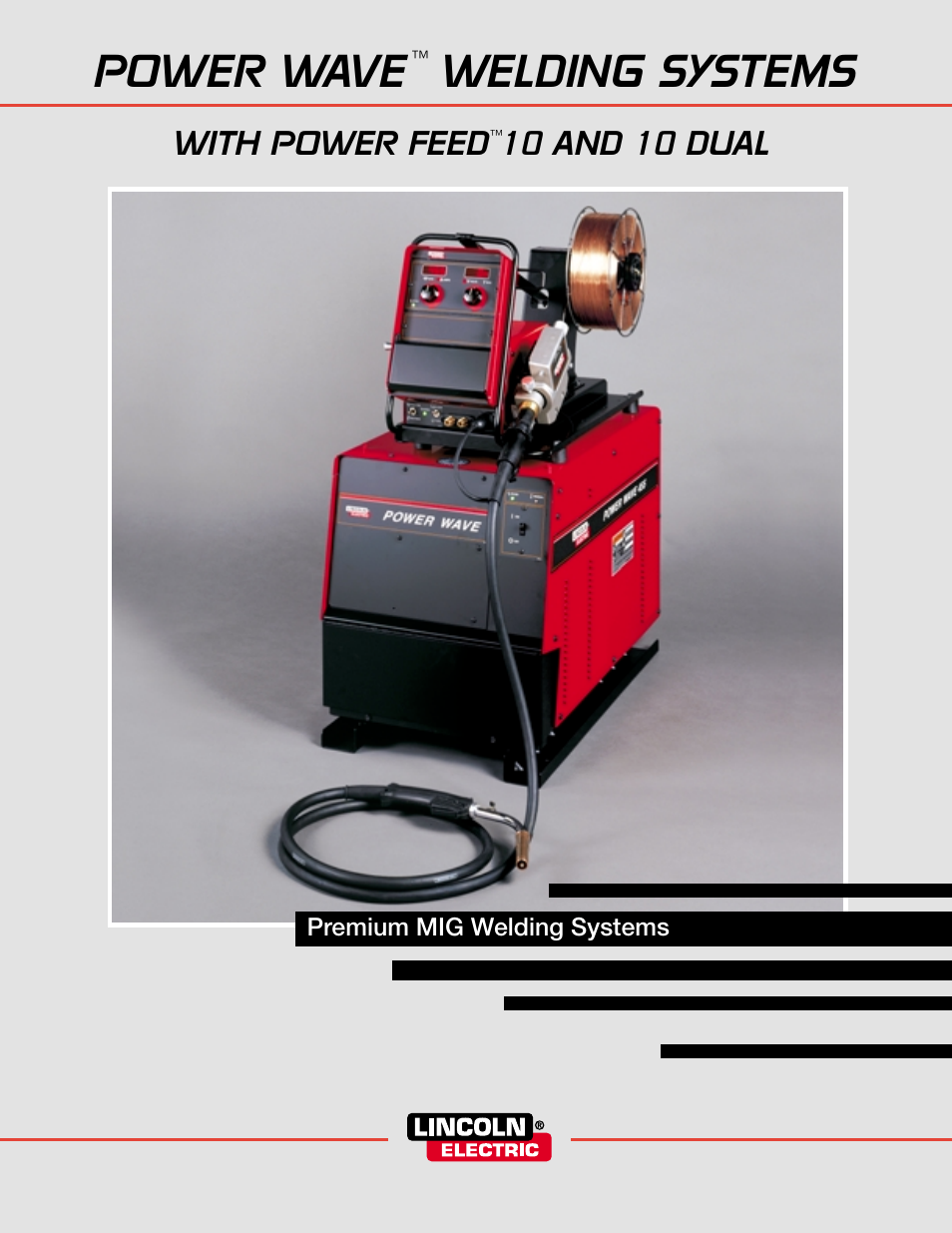 Lincoln Electric POWER WAVE WELDING SYSTEMS User Manual | 12 pages