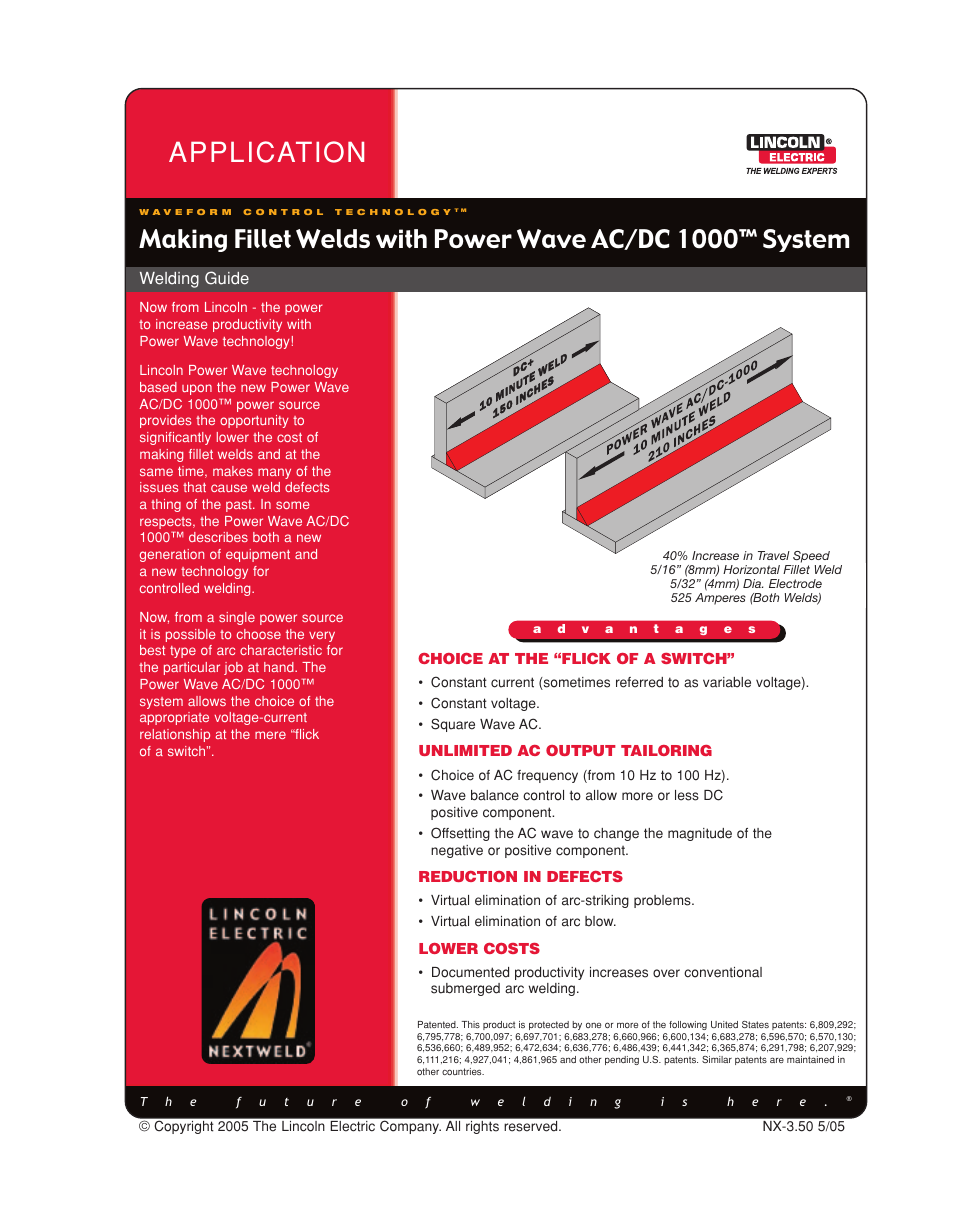 Lincoln Electric Making Fillet Welds User Manual | 10 pages