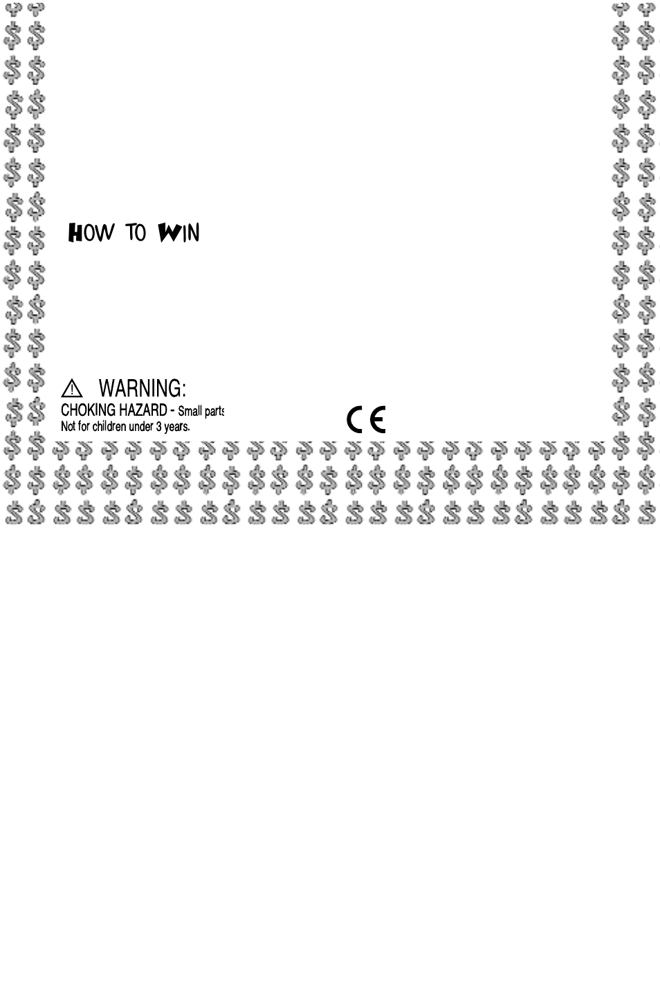 Warning, How to win | Learning Resources Money Bags LER 5057 User Manual | Page 3 / 3