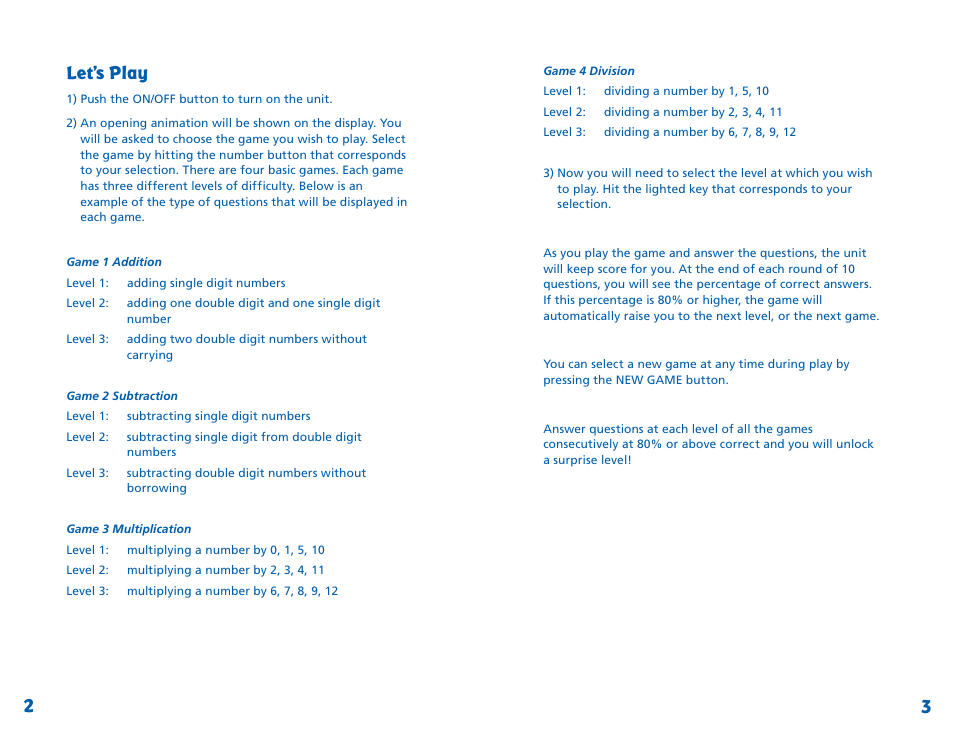 Let’s play | Learning Resources Light 'N' Strike LER 6906 User Manual | Page 3 / 4