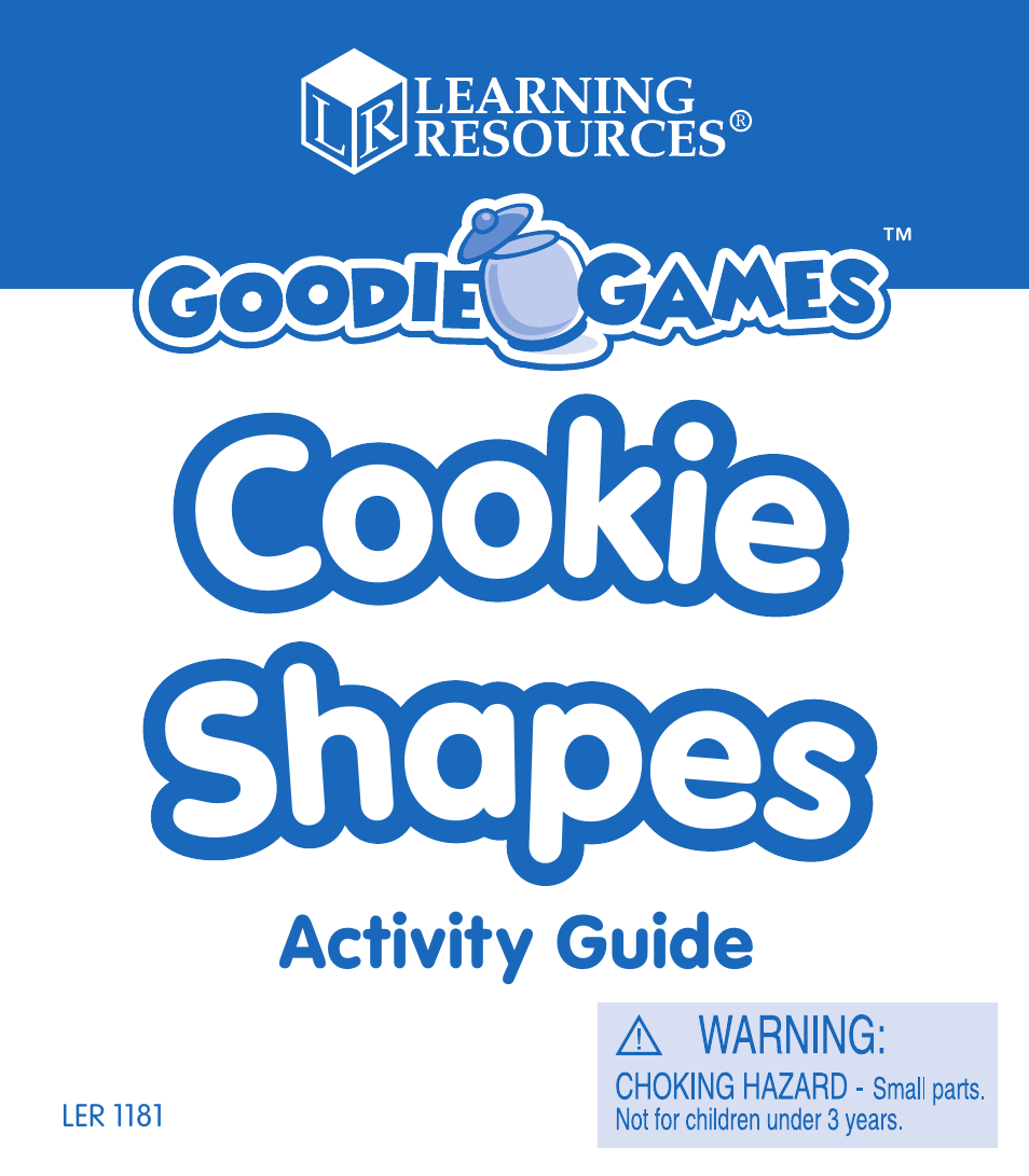 Learning Resources Goodie Game User Manual | 8 pages