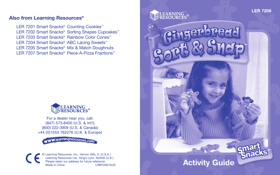 Learning Resources Gingerbread LER 7202 User Manual | 2 pages