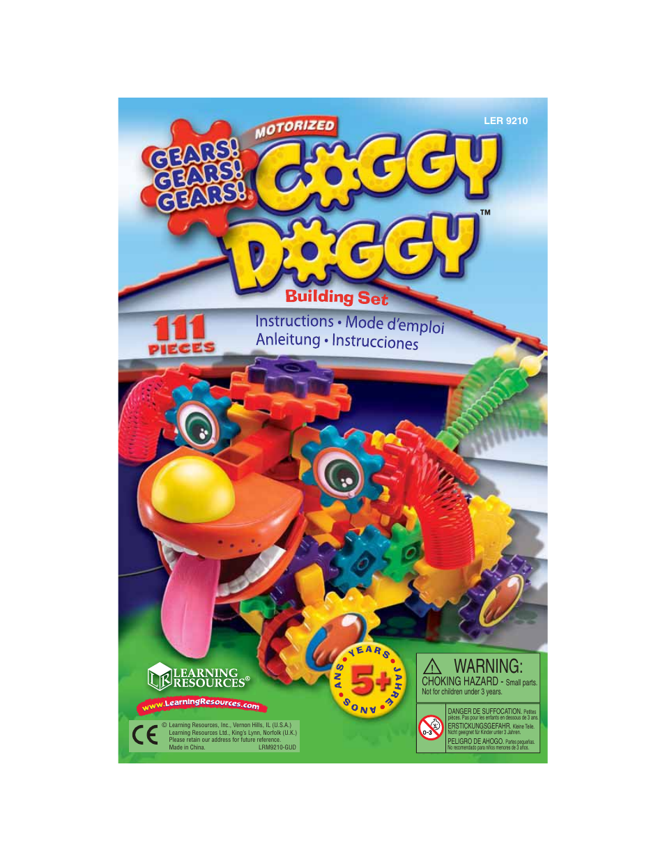 Learning Resources Coggy Doggy LER 9210 User Manual | 24 pages