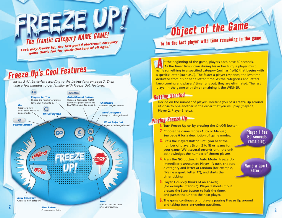 Learning Resources Freeze Up EI-8920 User Manual | Page 2 / 4